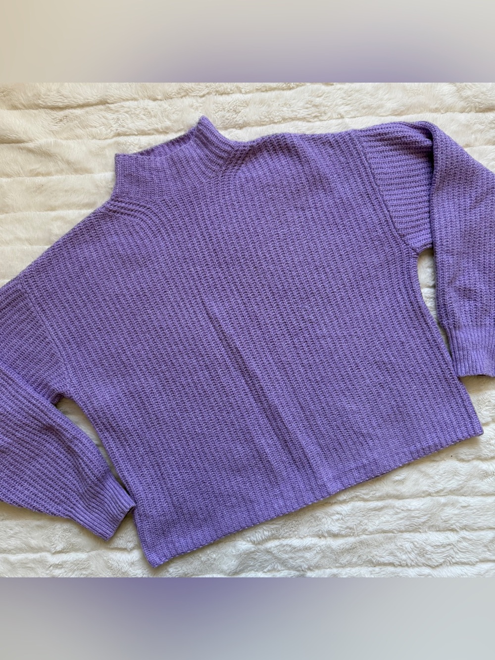 Old Navy lavender Purple Mock Neck Knit Sweater